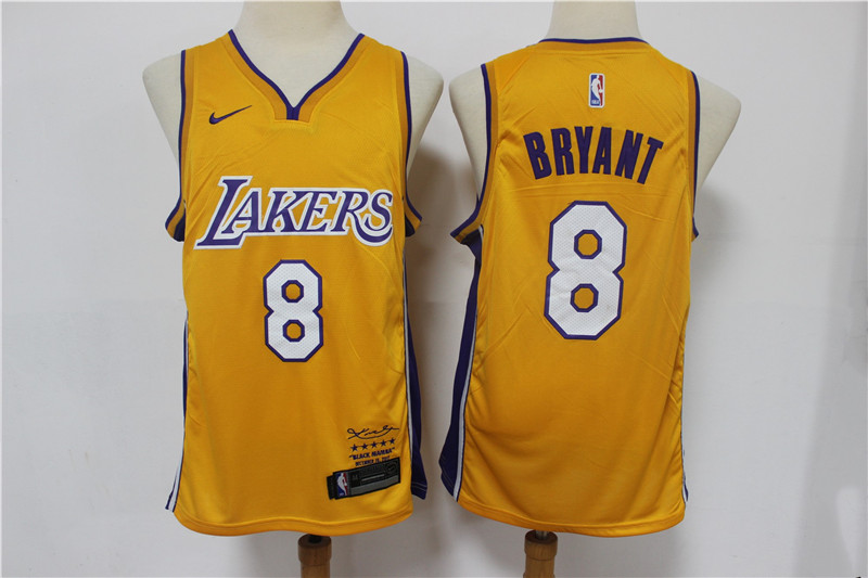 Lakers 8 kobe Bryant Yellow Nike Swingman Jersey - Click Image to Close