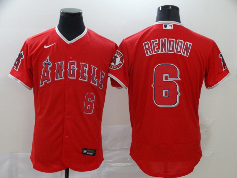 Angels 6 Anthony Rendon Red 2020 Nike Flexbase Jersey