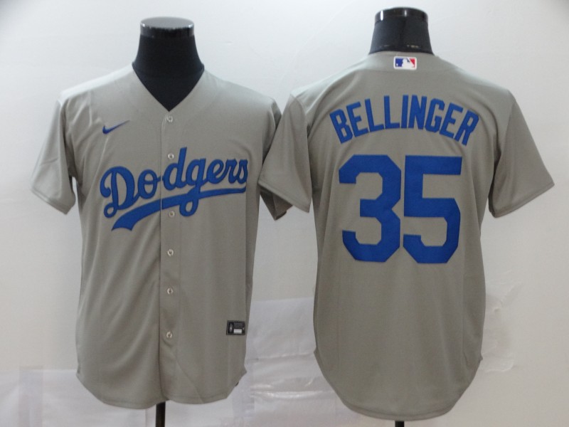 Dodgers 35 Cody Bellinger Gray 2020 Nike Cool Base Jersey - Click Image to Close