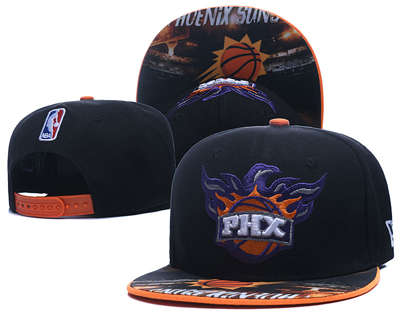 Suns Team Logo Black Adjustable Hat LH