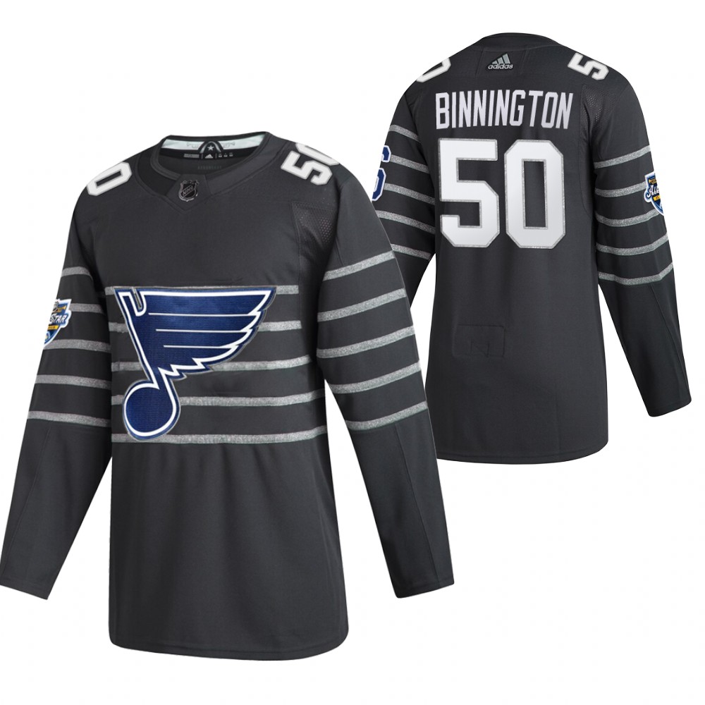 Blues 50 Jordan Binnington Gray 2020 NHL All-Star Game Adidas Jersey