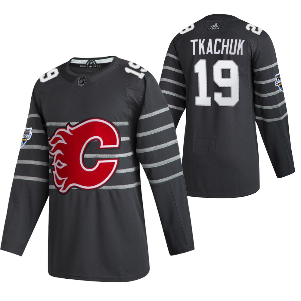 Flames 19 Matthew Tkachuk Gray 2020 NHL All-Star Game Adidas Jersey