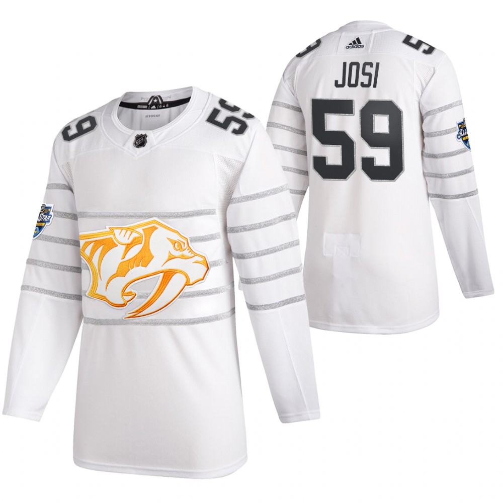 Predators 59 Roman Josi White 2020 NHL All-Star Game Adidas Jersey