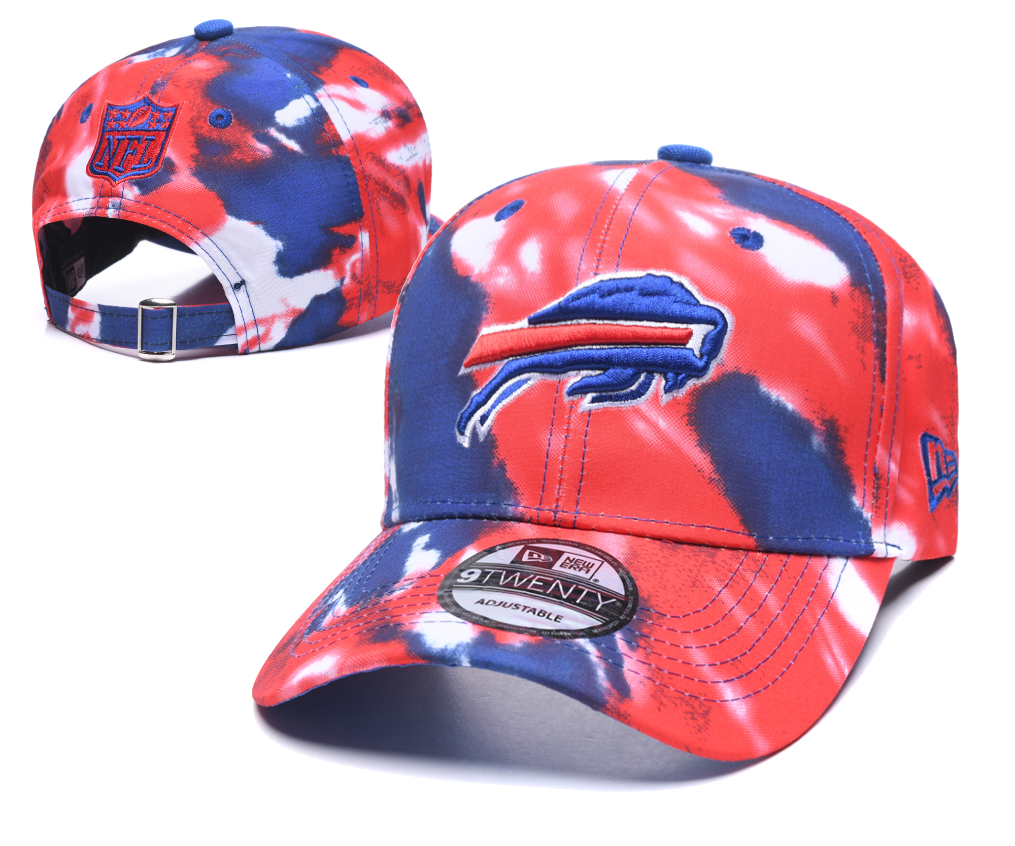 Bills Team Logo Red Peaked Adjustable Hat YD - Click Image to Close