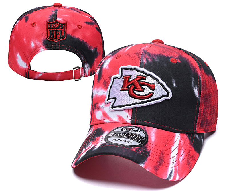 Chiefs Team Logo Red Peaked Adjustable Hat YD - Click Image to Close