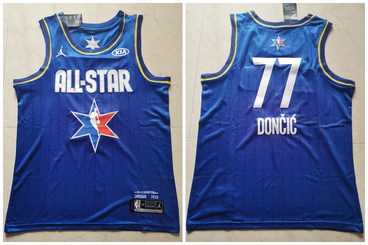 Mavericks 77 Luka Doncic Blue 2020 NBA All-Star Jordan Brand Swingman Jersey