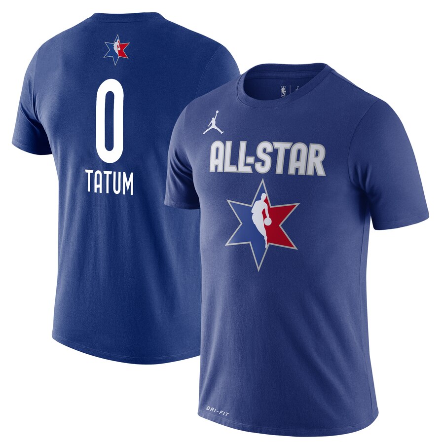 Jordan Brand Jayson Tatum Blue 2020 NBA All-Star Game Name & Number Player T-Shirt