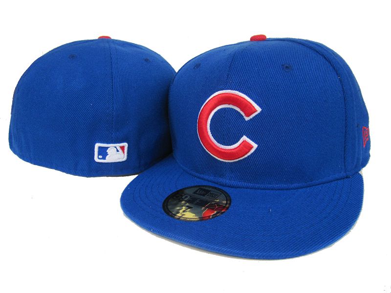 Cubs Team Logo Royal Fitted Hat LX