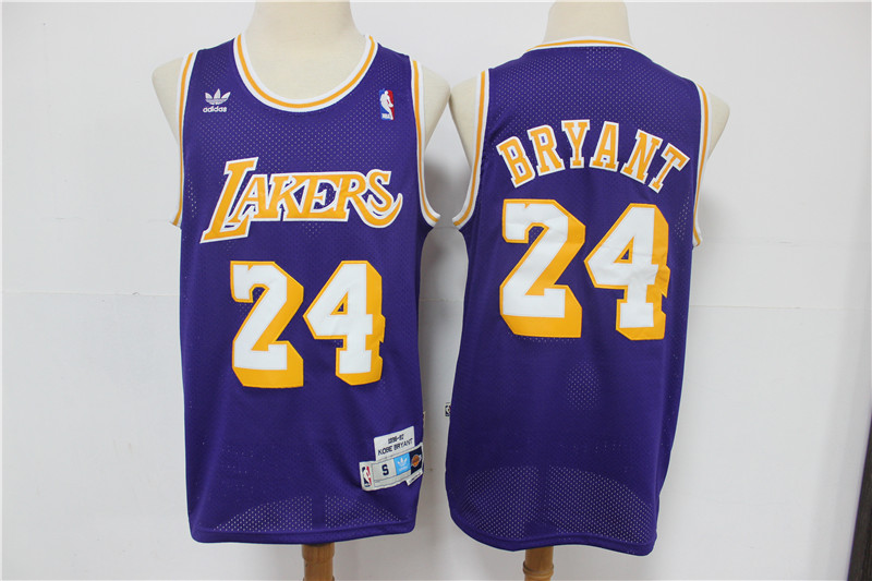 Lakers 24 Kobe Bryant Purple Adidas Swingman Jersey - Click Image to Close