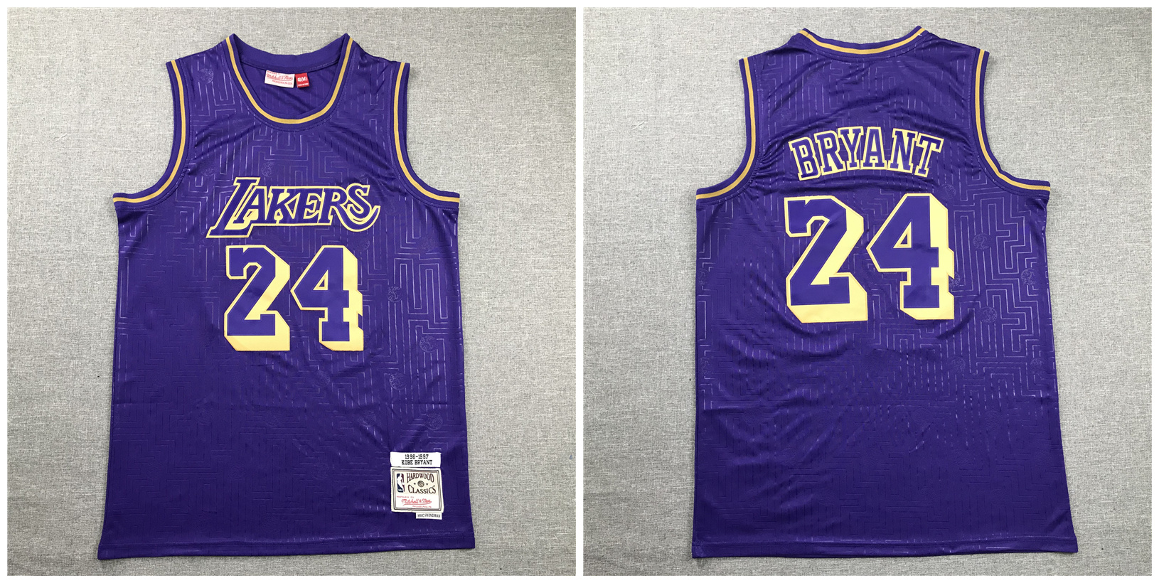 Lakers 24 Kobe Bryant Purple 1996-97 Hardwood Classics Jersey