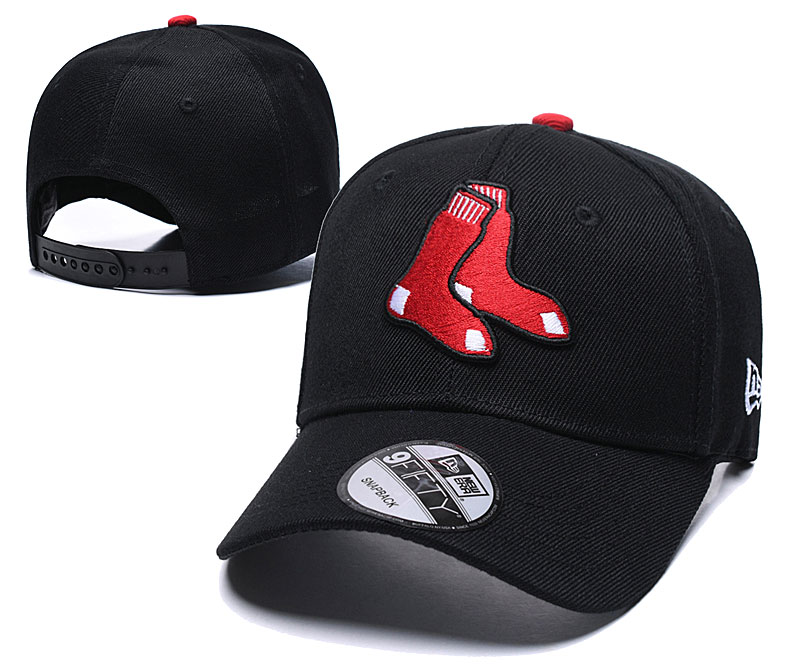 Red Sox Team Logo Black Speak Adjustable Hat TX