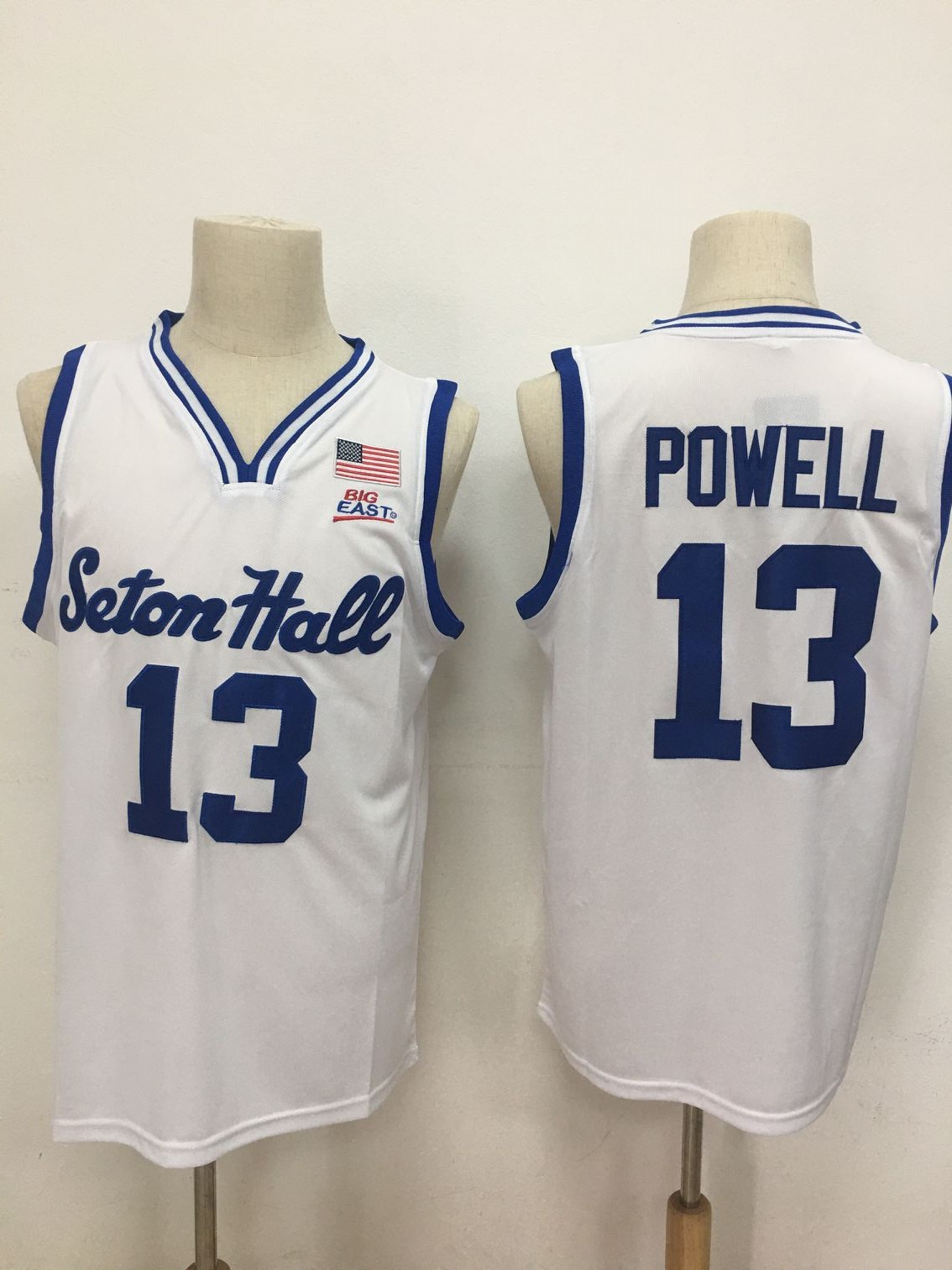 Seton Hall Pirates 13 Myles Powell White Nike College Basketball Jersey