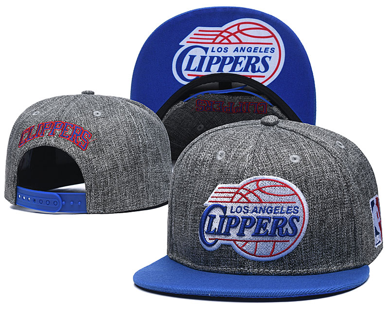 Clippers Team Logo Gray Adjustable Hat TX