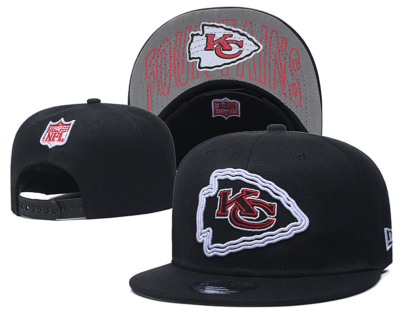 Chiefs Team Logo Black Adjustable Hat GS