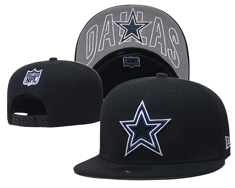 Cowboys Team Logo Black Adjustable Hat GS