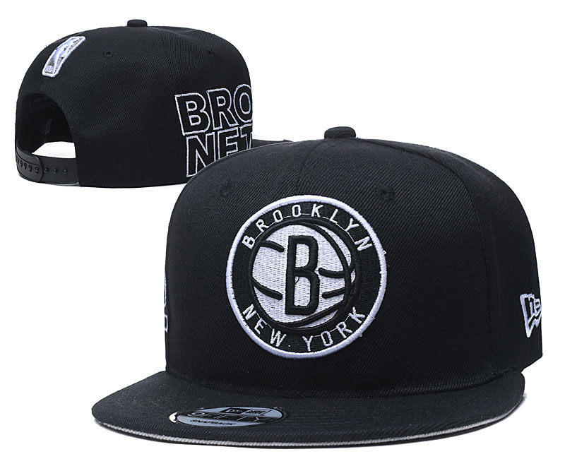 Nets Team Logo Black Adjustable Hat YD