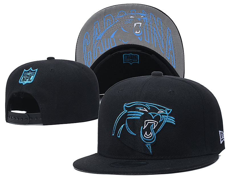 Panthers Team Logo Black Adjustable Hat GS - Click Image to Close
