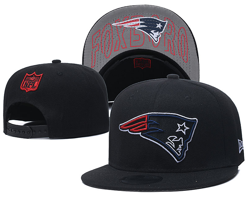 Patriots Team Logo Black Adjustable Hat GS