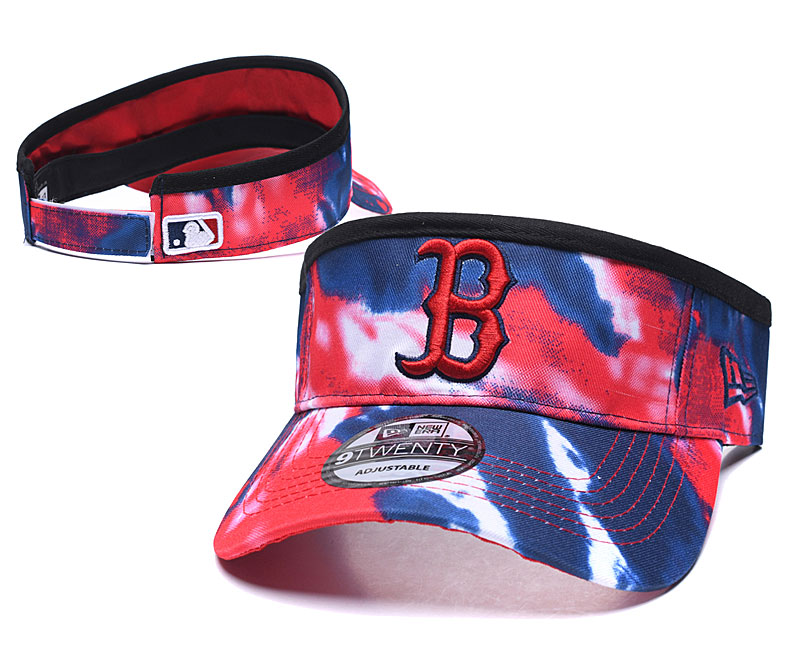 Red Sox Logo Smoke Adjustable Visor Hat YD
