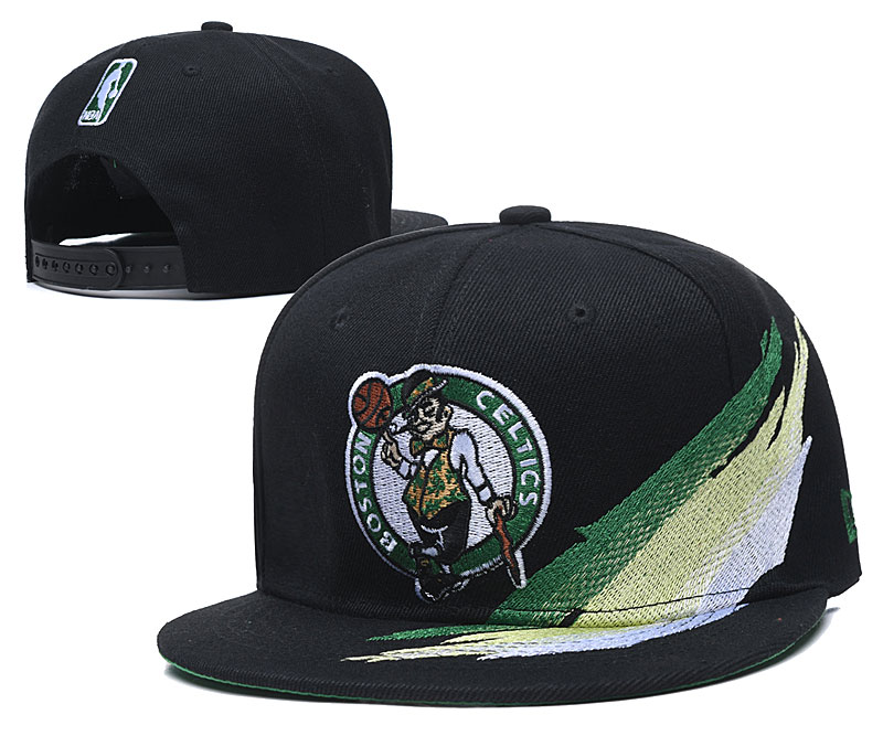 Celtics Team Logo Black Adjustable Hat YD