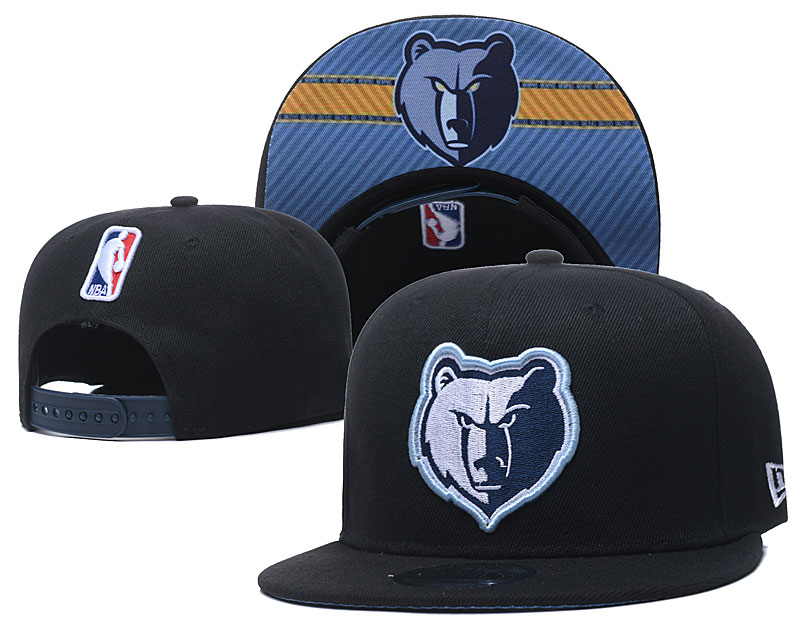 Grizzlies Team Logo Black Adjustable Hat GS