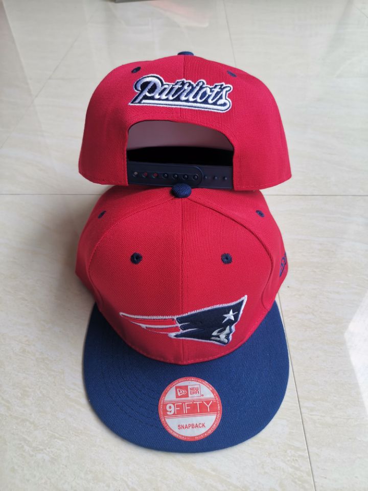Patriots Team Logo Red Navy Adjustable Hat LT