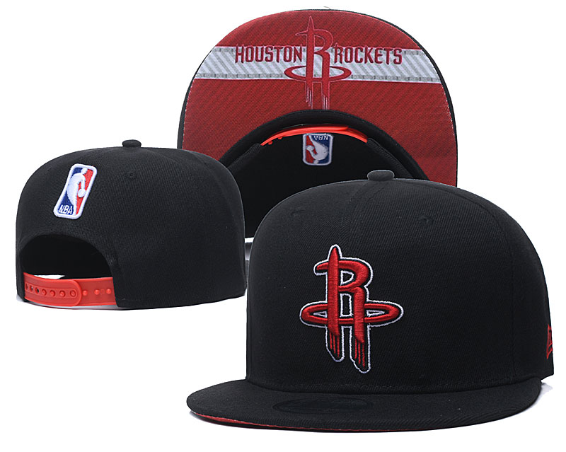 Rockets Team Logo Black Adjustable Hat GS