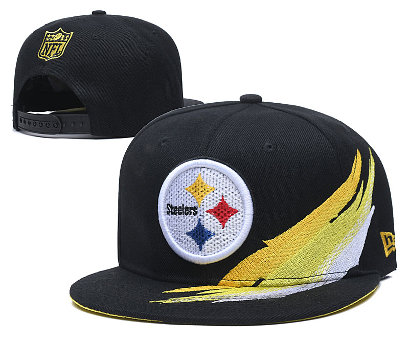 Steelers Team Logo Black Adjustable Hat YD