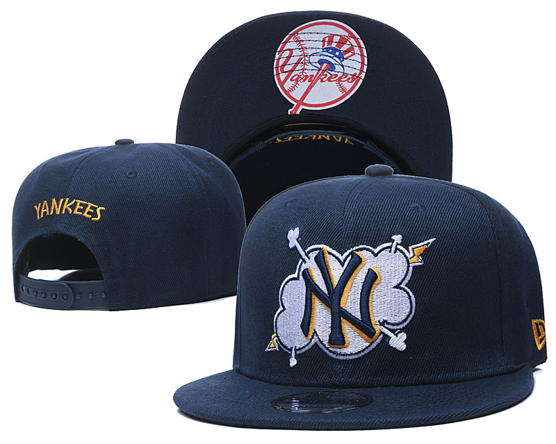 Yankees Team Logo Navy Adjustable Hat GS