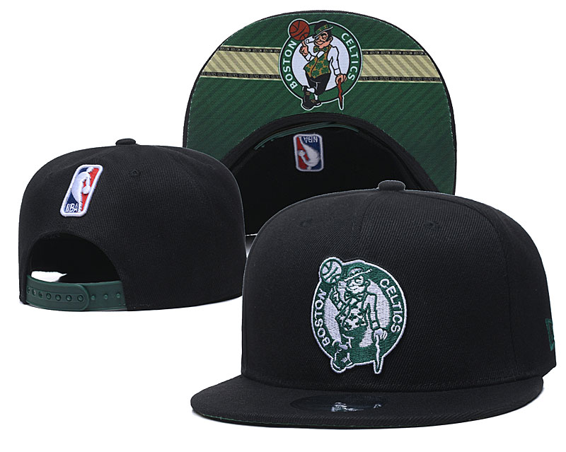 Celtics Team Logo Black Adjustable Hat GS