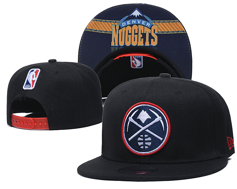 Nuggets Team Logo Black Adjustable Hat GS
