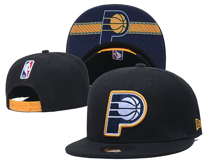 Pacers Team Logo Black Adjustable Hat GS