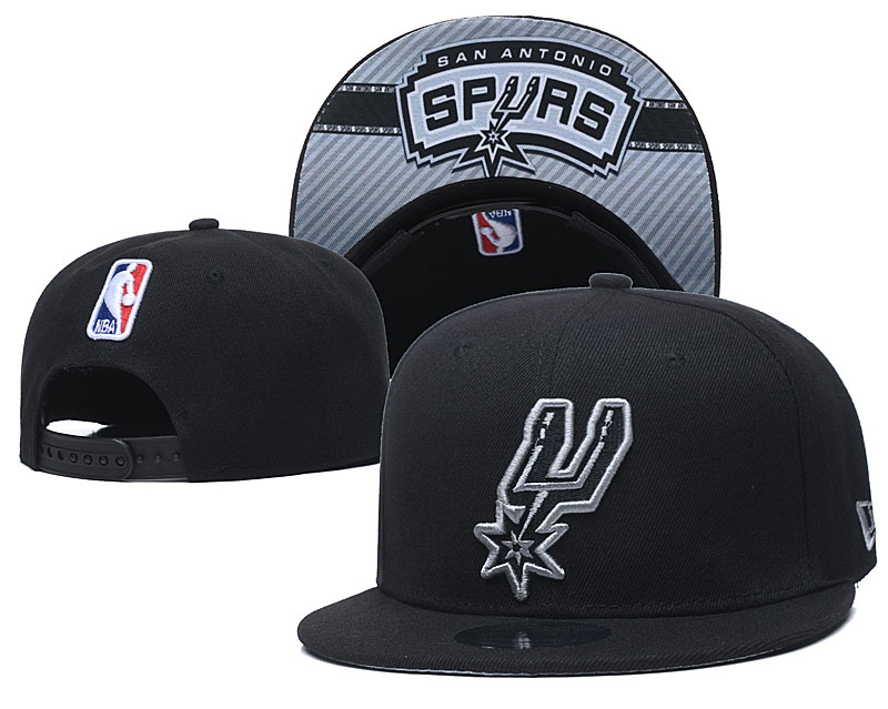 Spurs Team Logo Black Adjustable Hat GS - Click Image to Close