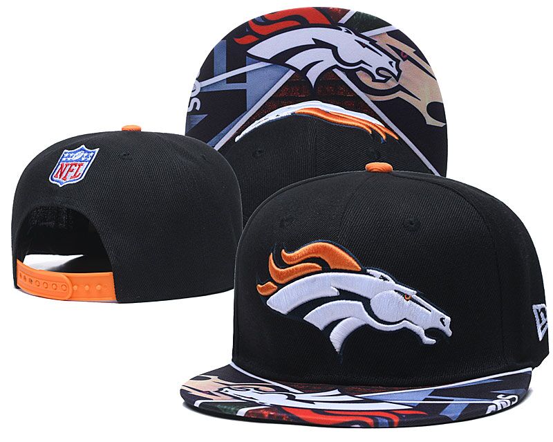 Broncos Team Logo Black Adjustable Hat LH