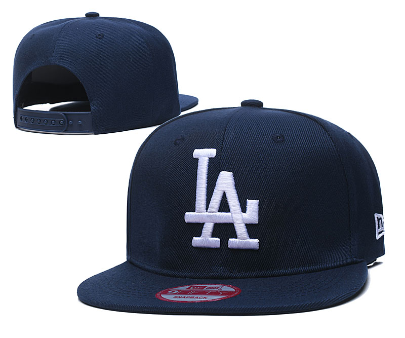 Dodgers Team Logo Navy Adjustable Hat TX