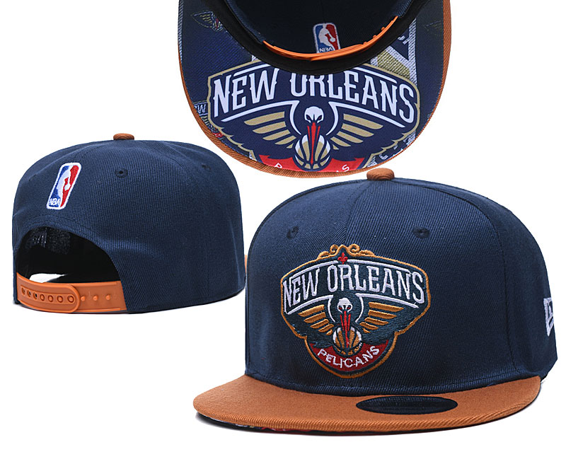 Pelicans Team Logo Navy Adjustable Hat TX