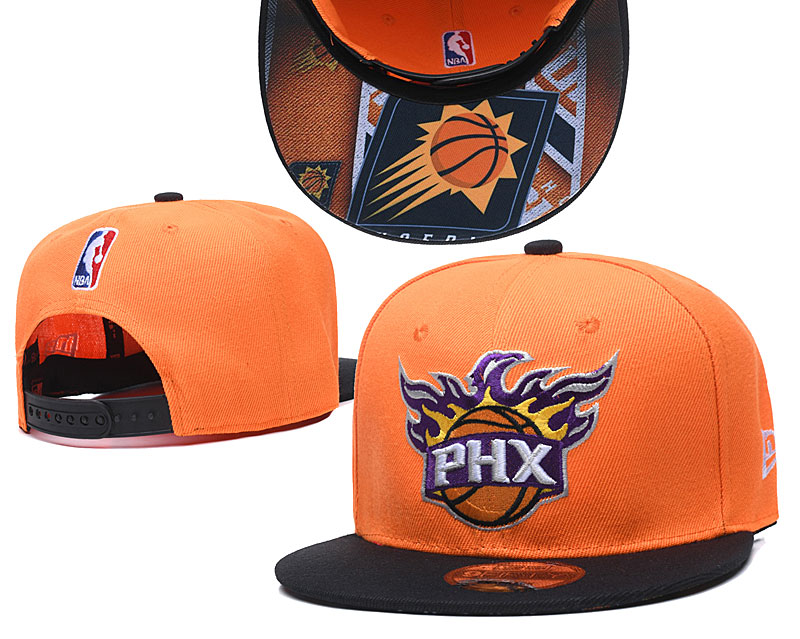 Suns Team Logo Orange Adjustable Hat TX