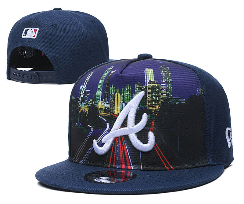 Braves Team City Logo Navy Adjustable Hat YD