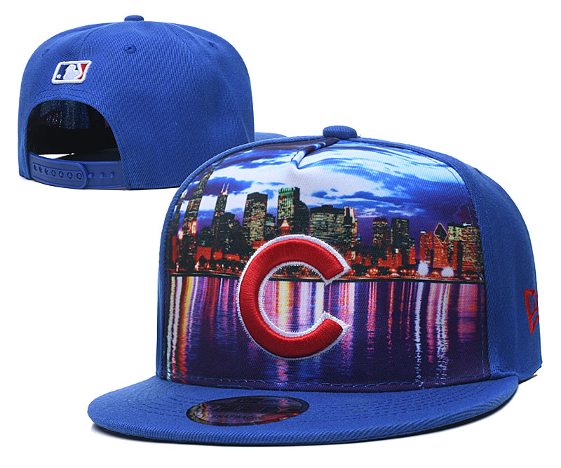 Cubs Team City Logo Royal Adjustable Hat YD - Click Image to Close