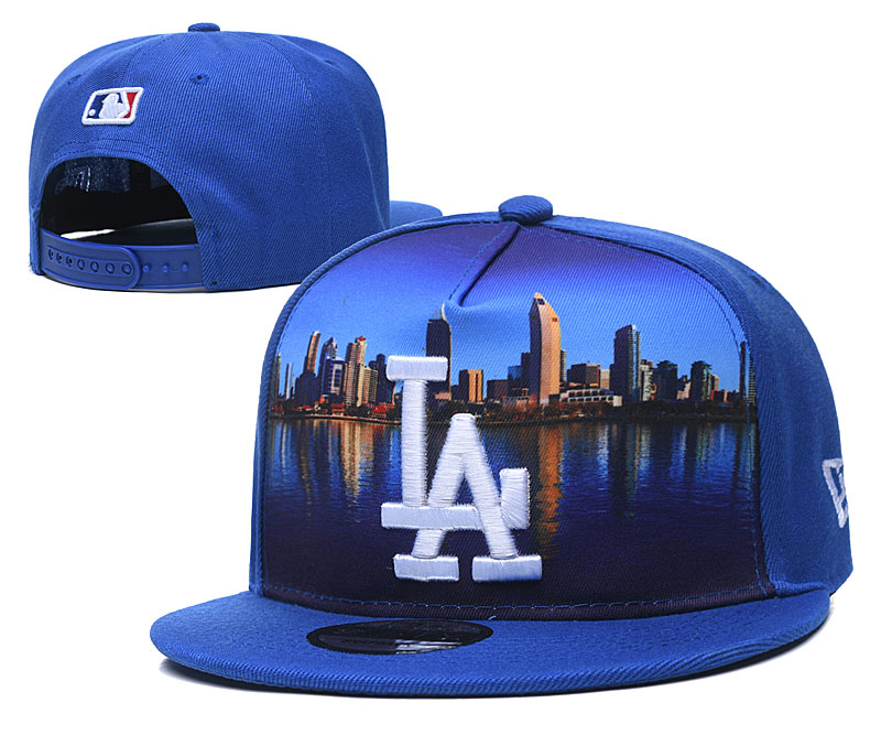 Dodgers Team City Logo Royal Adjustable Hat YD - Click Image to Close