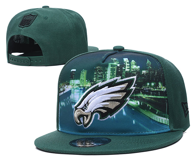 Eagles Team City Logo Green Adjustable Hat YD