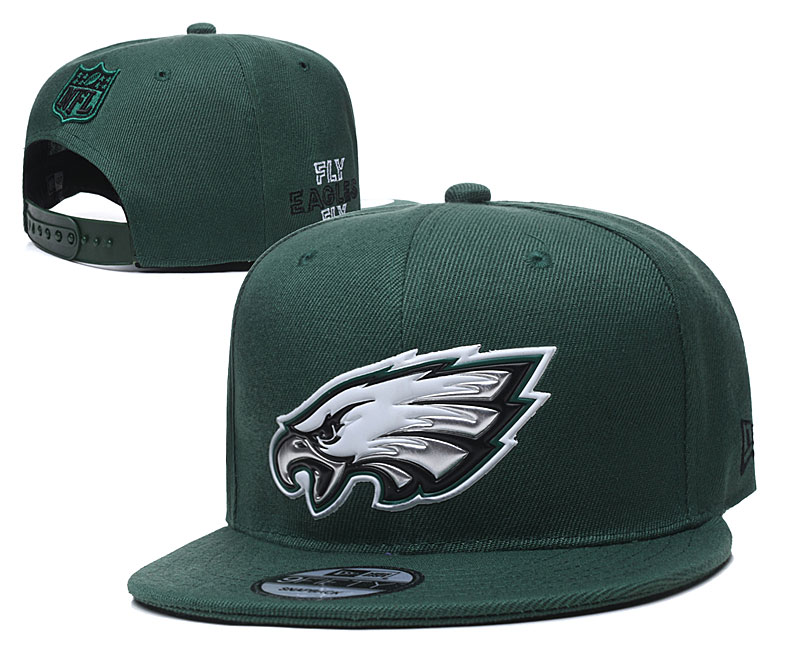Eagles Team Logo Green Adjustable Hat YD