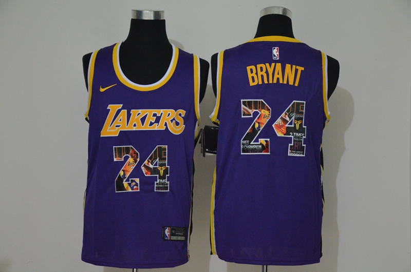 Lakers 24 Kobe Bryant Purple Fashion Swingman Jersey Lakers 24 Kobe Bryant Purple Fashion Swingman Jersey