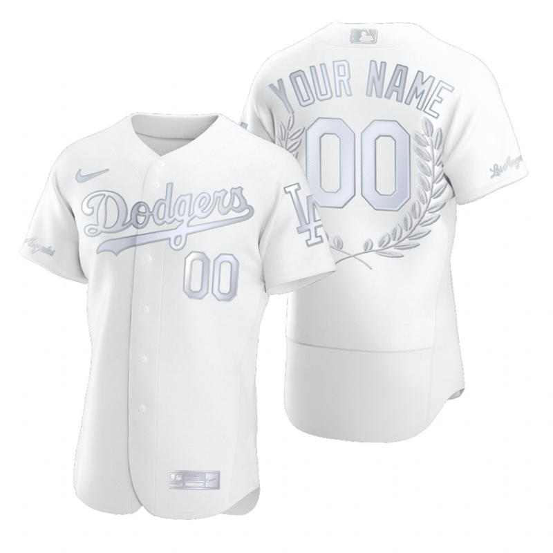 Dodgers Customized White Nike Flexbase Fashion Jersey