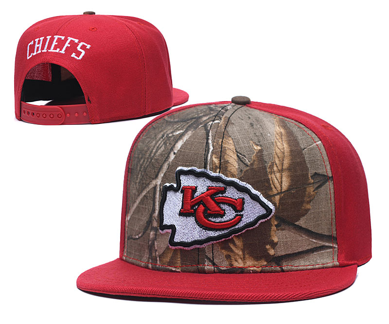 Chiefs Team Logo Olive Red Adjustable Hat TX