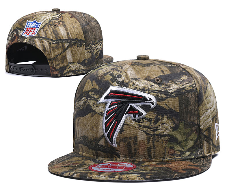 Falcons Team Logo Olive Adjustable Hat LH