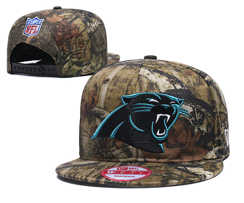 Panthers Team Logo Olive Adjustable Hat LH