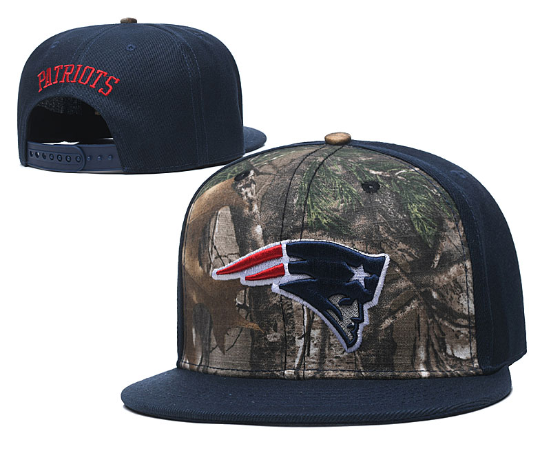 Patriots Team Logo Olive Navy Adjustable Hat TX