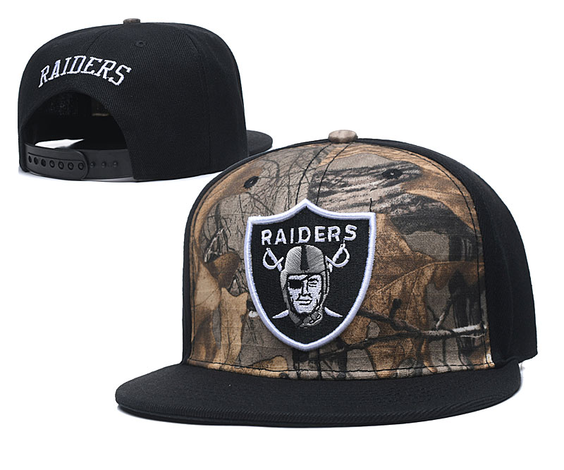 Raiders Team Logo Olive Black Adjustable Hat TX