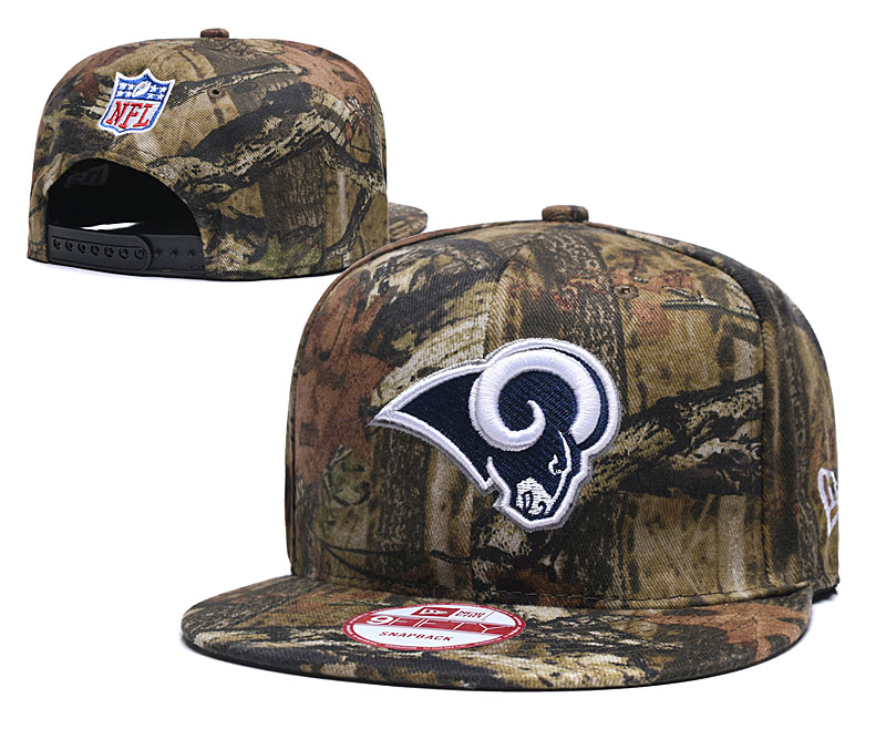 Rams Team Logo Olive Adjustable Hat LH.jpeg